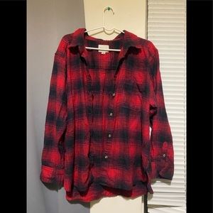 AE OVERSIZED BOYFRIEND FLANNEL